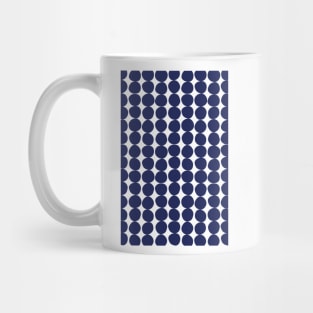 Midcentury Modern Dots Blue Palette Mug